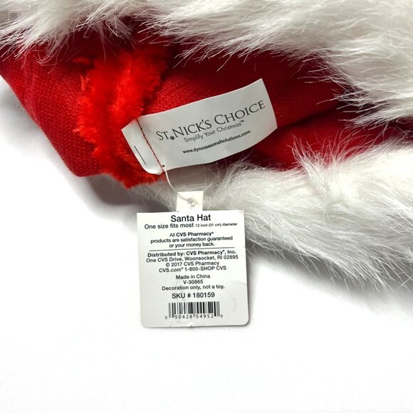 Christmas Santa Hat Red Long Tail Santa Hat - Picture 3 of 5